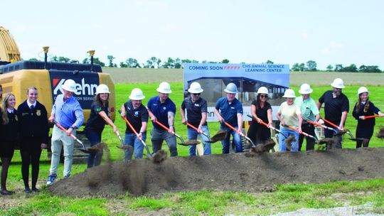 Chanute High School hosts groundbreaking ceremony for new Animal Science Learning Center