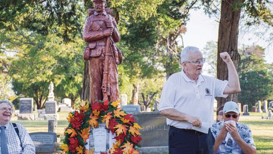 Civil War soldier honored with statue at Mount Hope Cemetery in Humboldt
