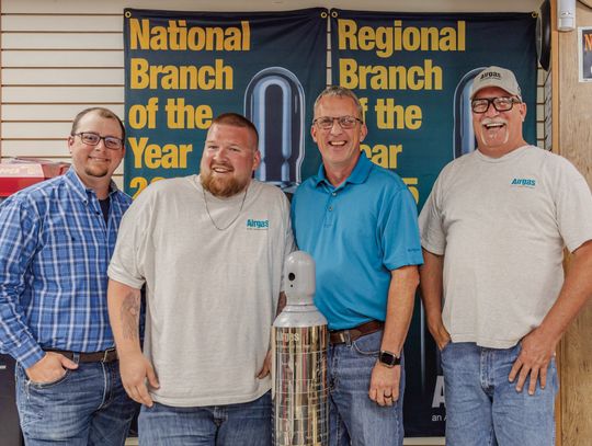 Chanute Airgas Team earns national recognition for performance