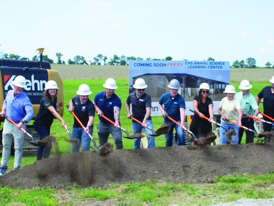 Chanute High School hosts groundbreaking ceremony for new Animal Science Learning Center