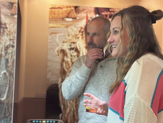 Katie and Lyn Tinsley enjoy the annual Night at the Museum fundraiser for The Safari Museum on Valentine’s Day