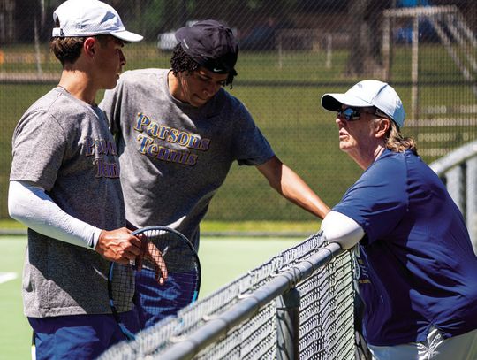 Parsons tennis coach wins national award