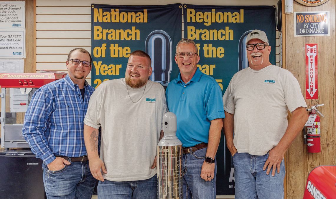 Chanute Airgas Team earns national recognition for performance