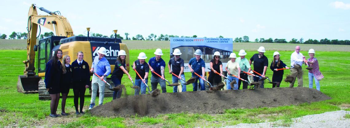 Chanute High School hosts groundbreaking ceremony for new Animal Science Learning Center