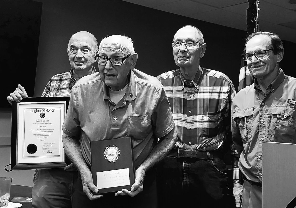 Chanute Kiwanis Honors Longtime Members