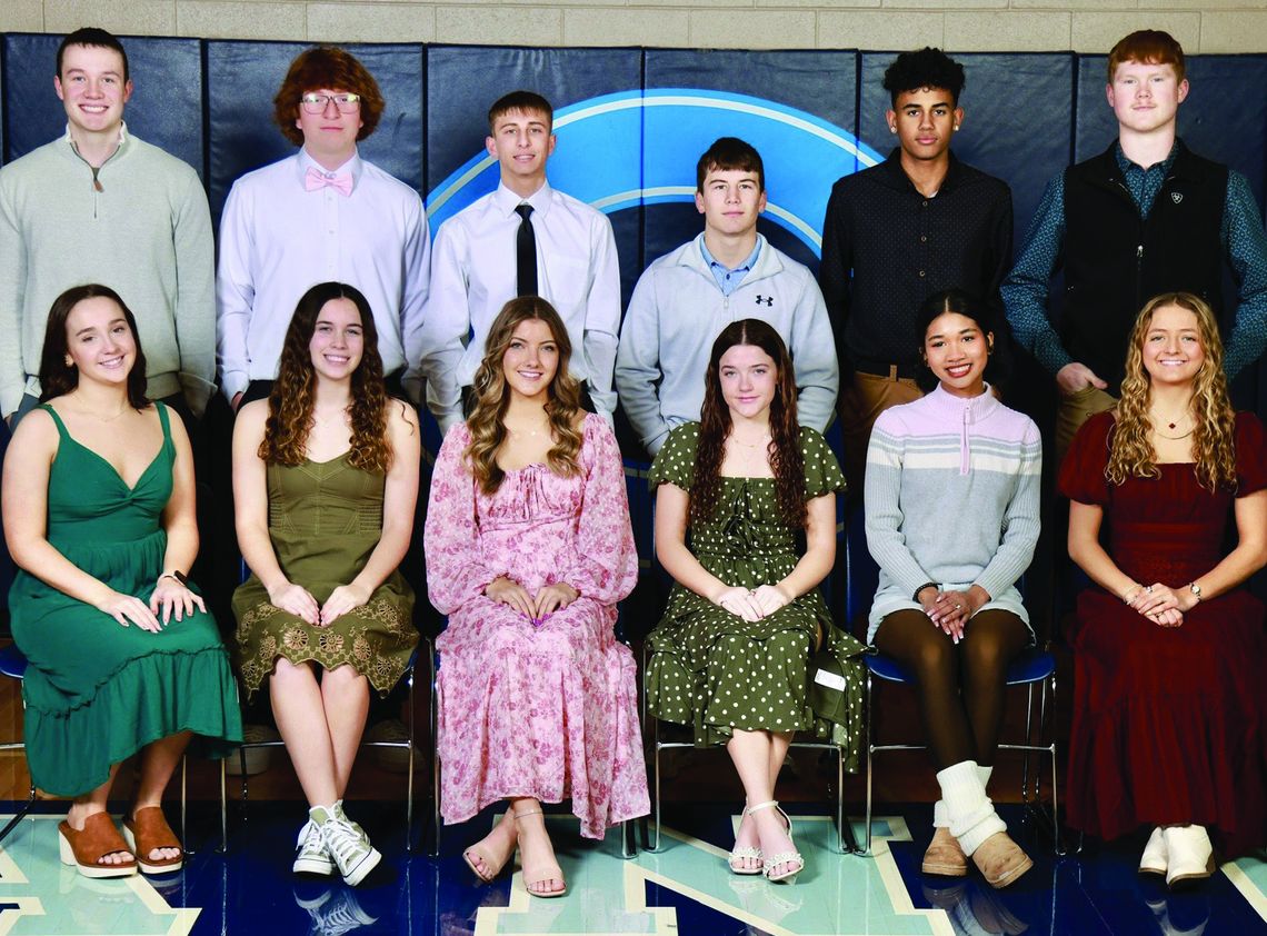 Chanute recently recognized winter homecoming candidates Chanute recently recognized winter homecoming candidates