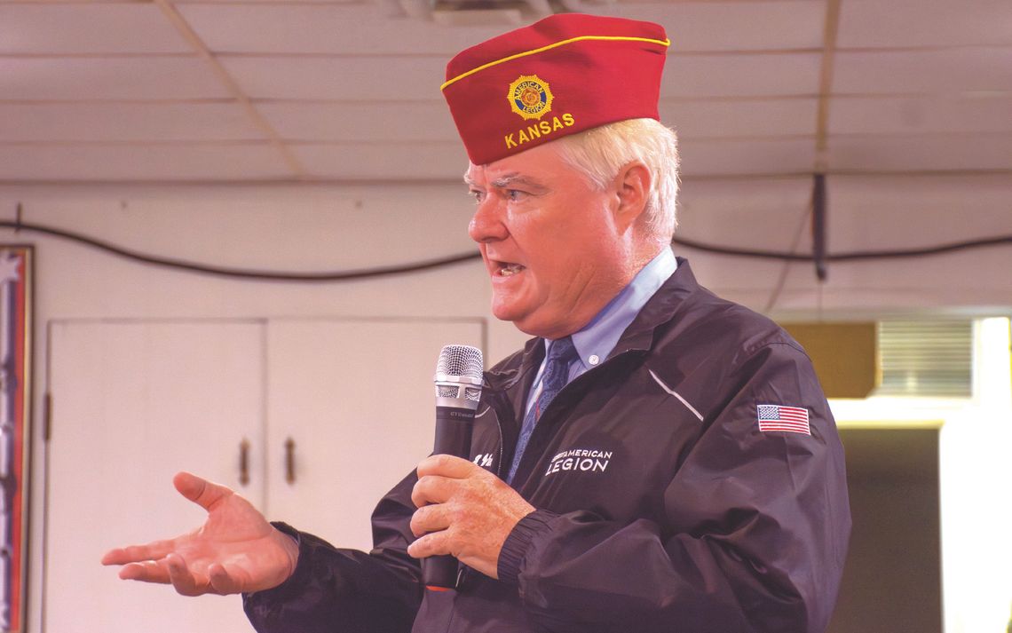National American Legion Commander visits Chanute, encourages individuals to ‘Be the One’