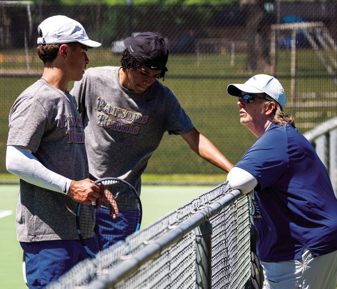 Parsons tennis coach wins national award