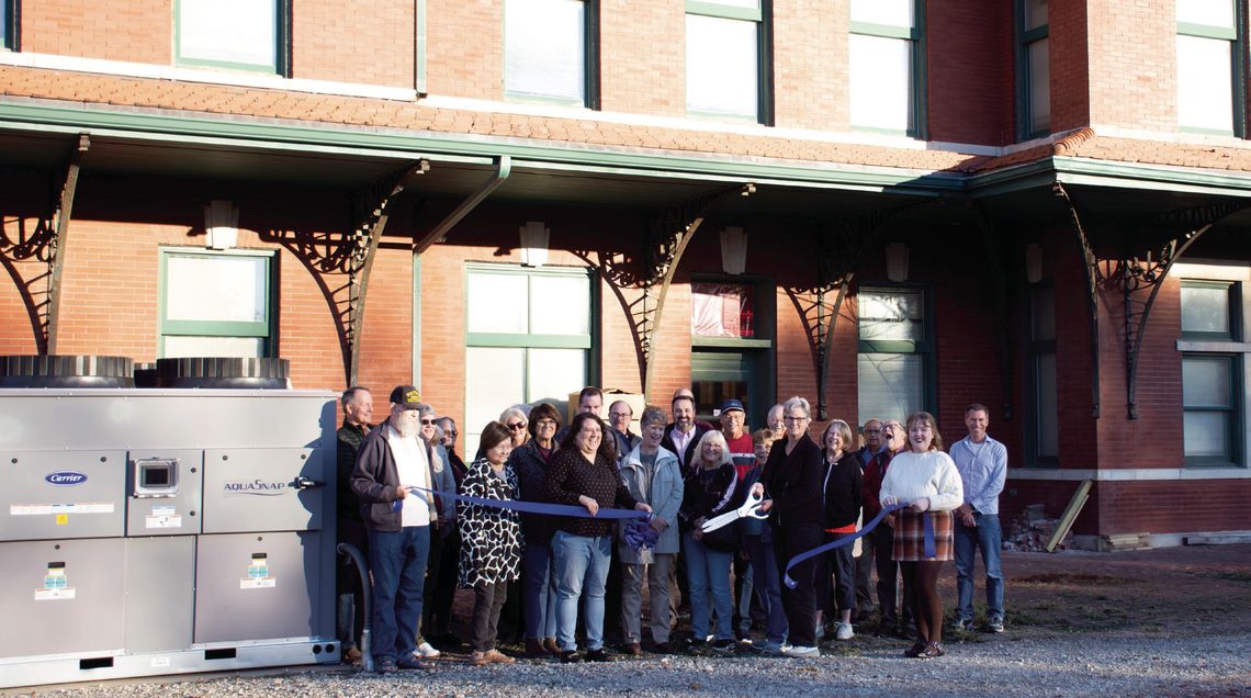 The replacement of the Santa Fe Depot’s archaic HVAC system is almost complete