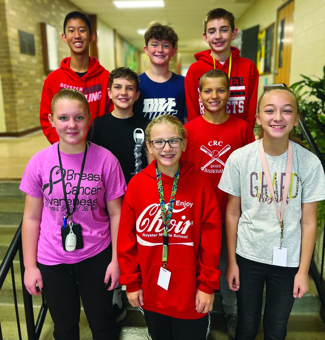 These students auditioned and were selected for this year’s Kansas Music Educators Association Middle Level State Honor Choir