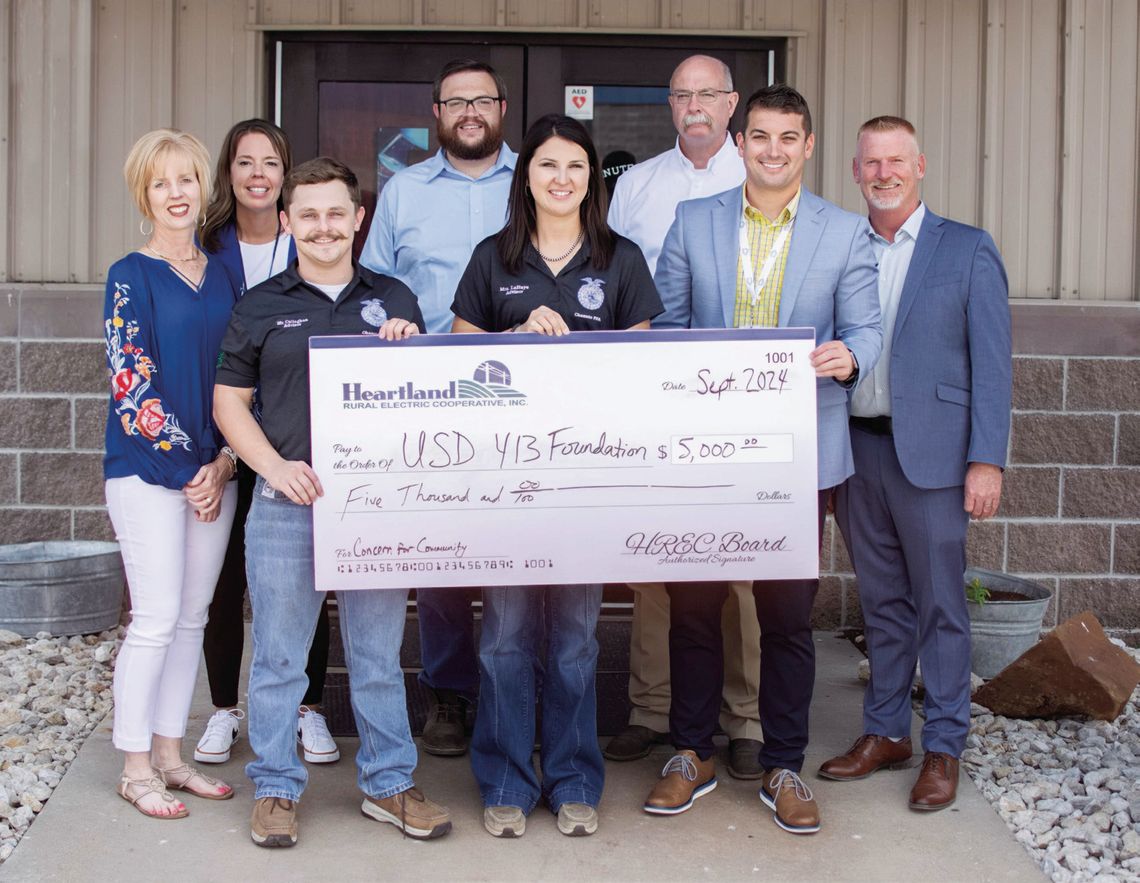 USD 413 Foundation Receives $5,000 Grant for Animal Science Facility